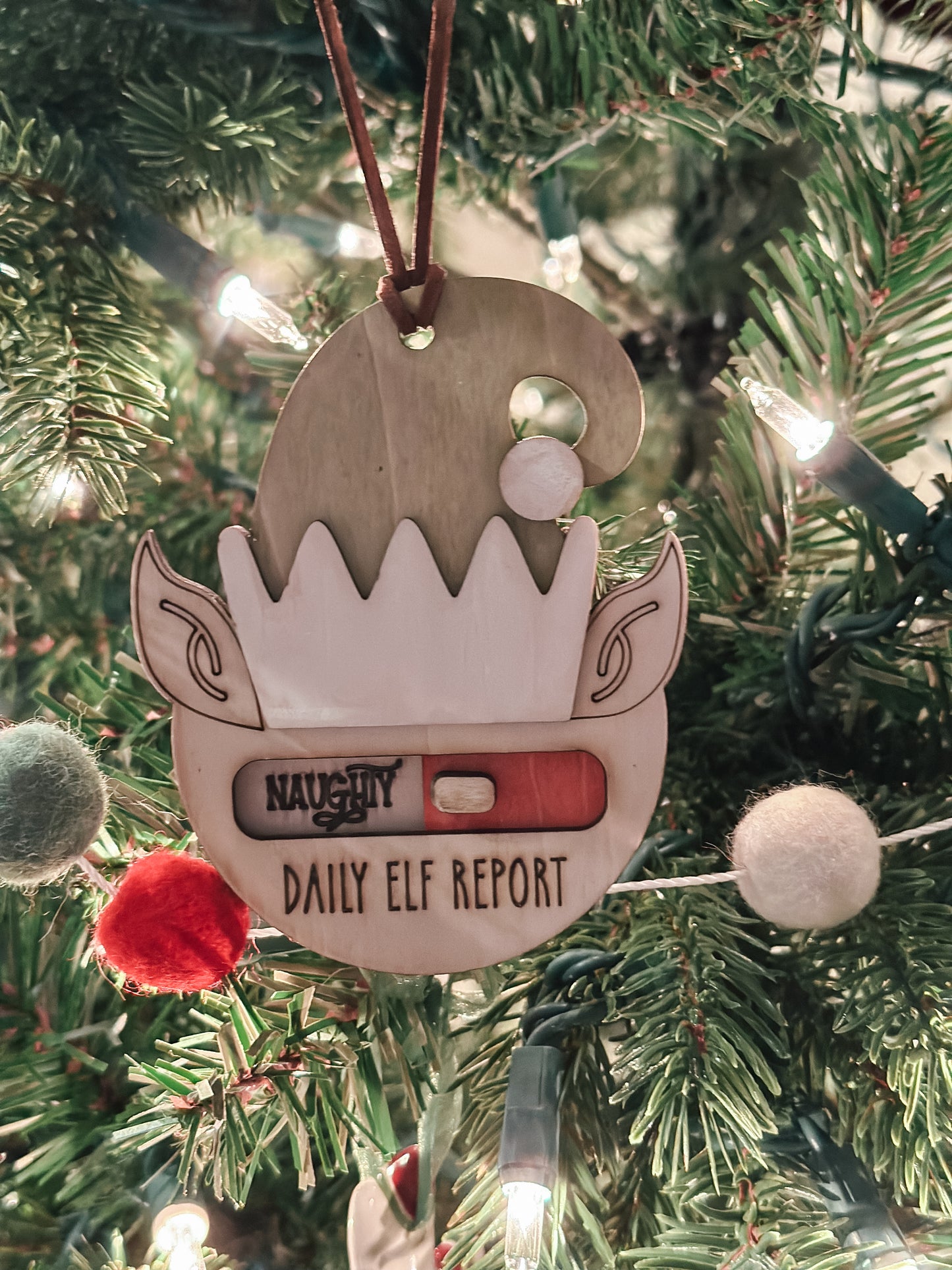 Elf Report Ornament