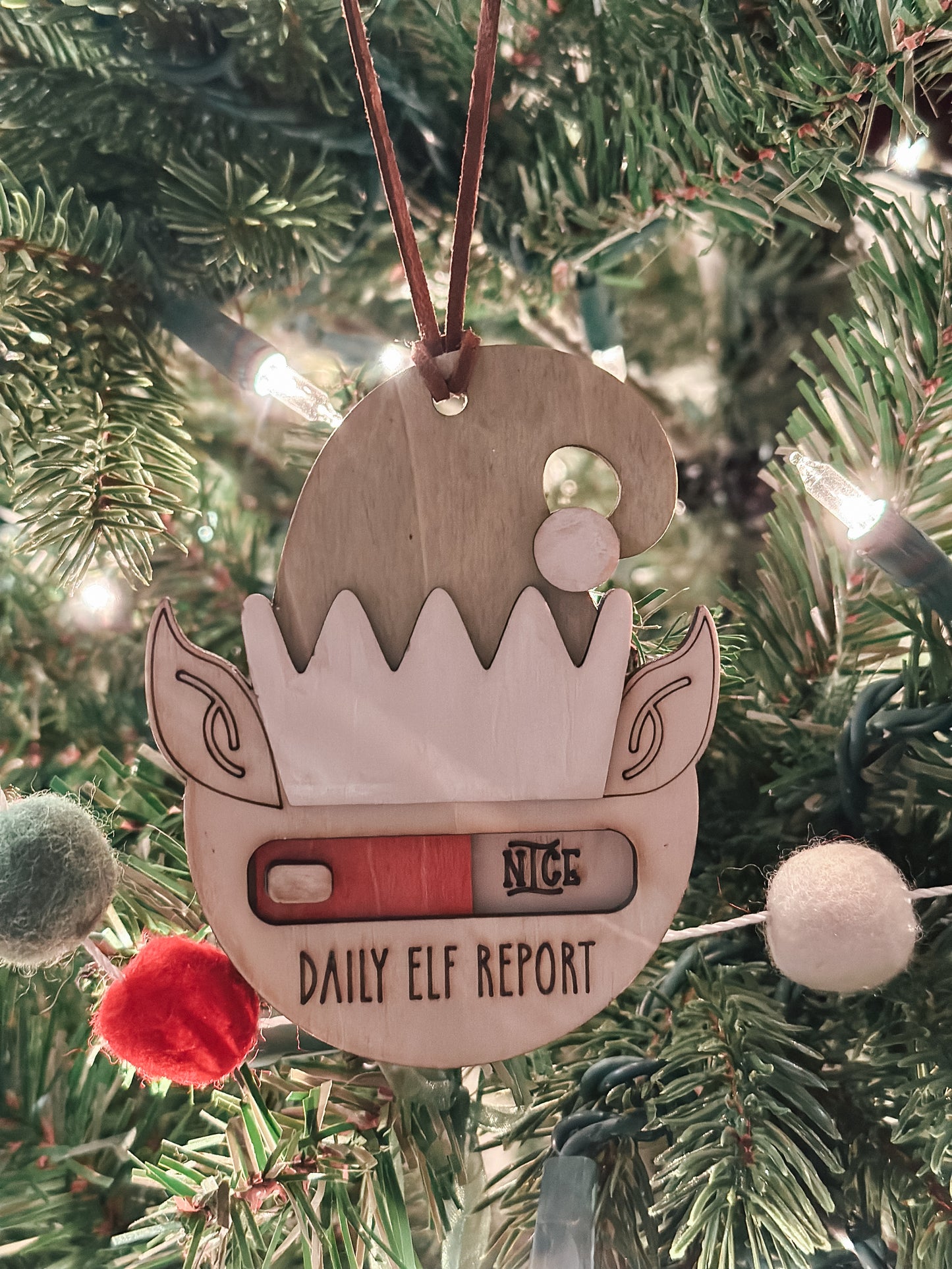 Elf Report Ornament